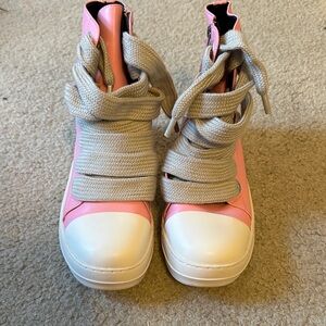 SHEIN Pink and Cream Kids Sneakers
